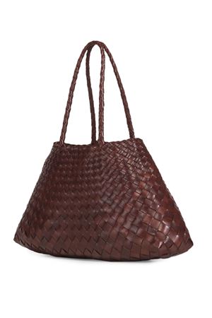 Santa Croce Big burnt brown tote bag DRAGON DIFFUSION | 8892BRUCIATO